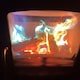 image 5 of Polaris Colour Changing Flame Burning Pine Cones 250g