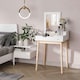 image 2 of HOMCOM Dressing Table Vanity Desk Flip-up Mirror 2 Drawers, White