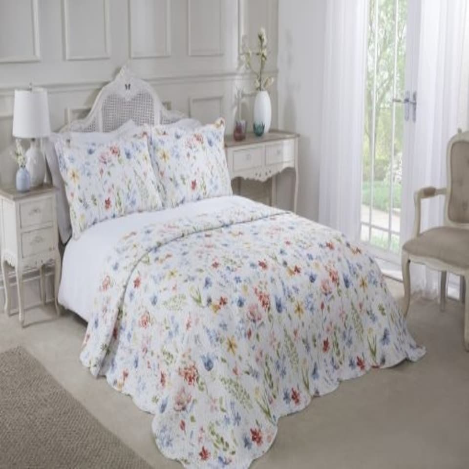 image 1 of Summer Meadow Bedspread King Bed Multi Multi | Multi