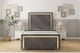 image 1 of Sloomy Boston Gold Slate Naples Bed Frame With Mattress With 50" Upholstered Headboard 4' Small Double