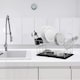 image 3 of DDCAT201PPBK-Casa - Catania 201 Dish Drainer 2 Tier Black | Silver