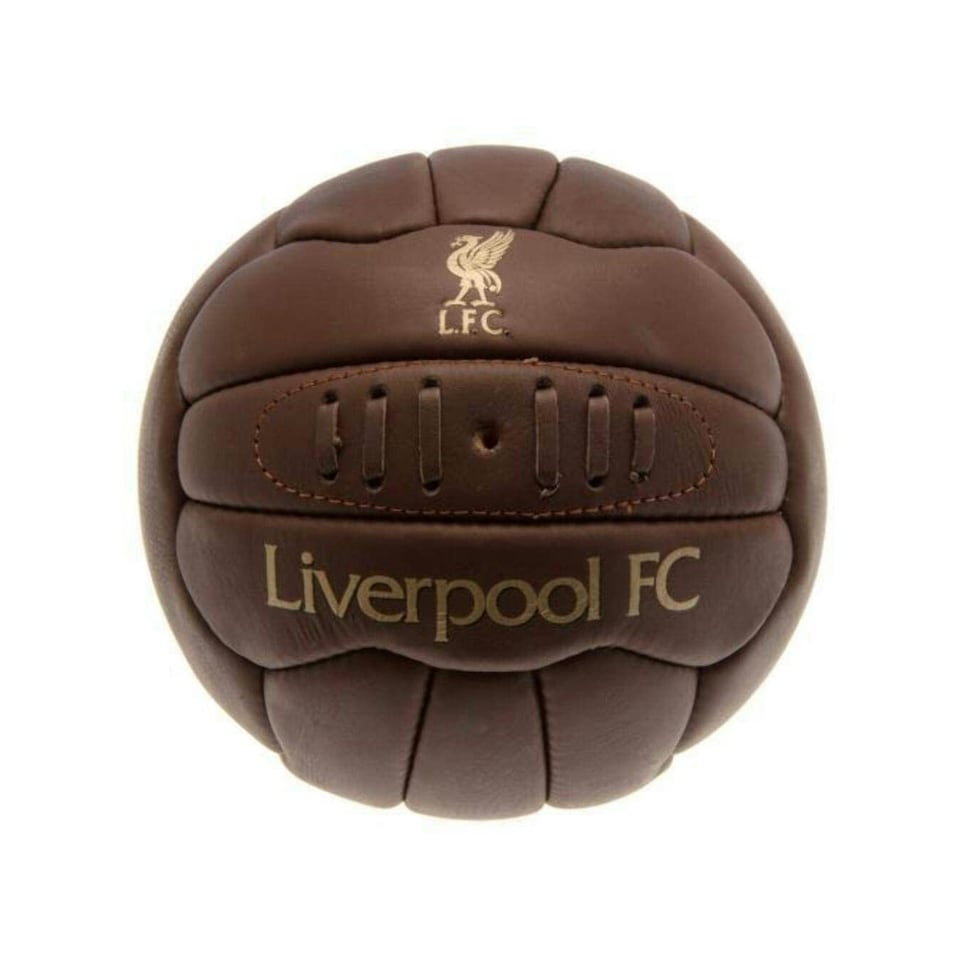 Liverpool FC Leather Retro Football - Brown - 5