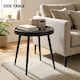 image 6 of Outsunny Round Garden Table, Outdoor Coffee Side Table with Plastic Top