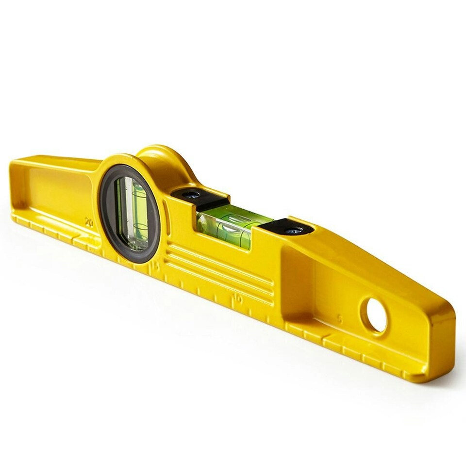 image 1 of Dekton Magnetic Metal Spirit Level Boat Scaffolder Horizontal Vertical 250mm 10"