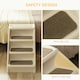 image 4 of PawHut Four-Step Foldable Pet Stairs w/ Non-Slip Mats, for S, XS Dogs - Beige
