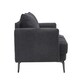 image 3 of Sofia 2 Seater Fabric Scandi Style Sofa | Grey | Grey