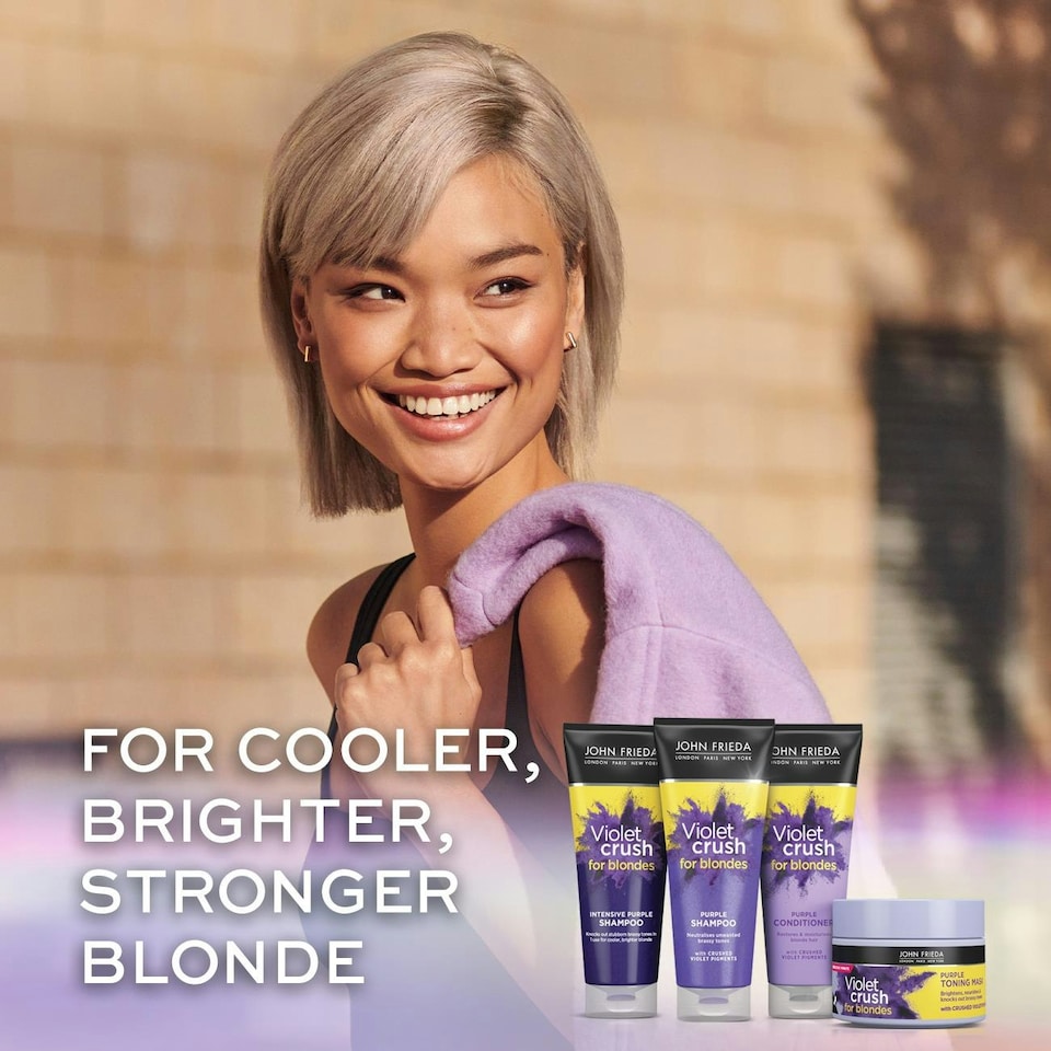 image 1 of John Frieda Shampoo & Conditioner Duo Pack Voilet Crush for Blondes, 500ml