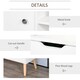 image 5 of HOMCOM Modern TV Stand W/ Storage Shelf Media Console Table Entertainment Center