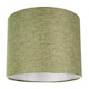 image 1 of Contemporary and Sleek Olive Sage Plain Linen Fabric Drum Lamp Shade 60w Maximum | Green | 12"