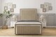 image 1 of Sloomy Boston Chrome Almond Coniston Bed Frame With Mattress With 50" Upholstered Headboard 4'6 Double
