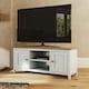 image 3 of Taberno Oak 2 Door TV Unit Linen White White