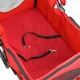 image 7 of KCT Red Pet Stroller with Rain Cover Red