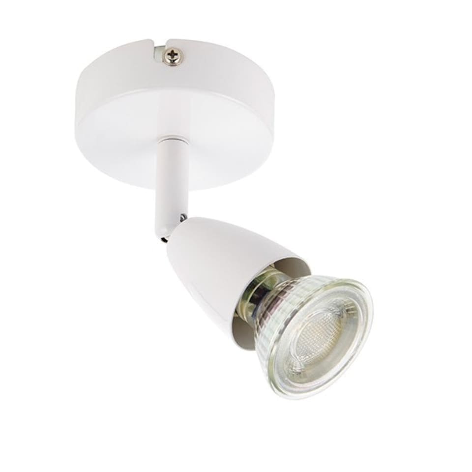 image 1 of Amalfi 1 Light Adjustable Spotlight Gloss White, GU10