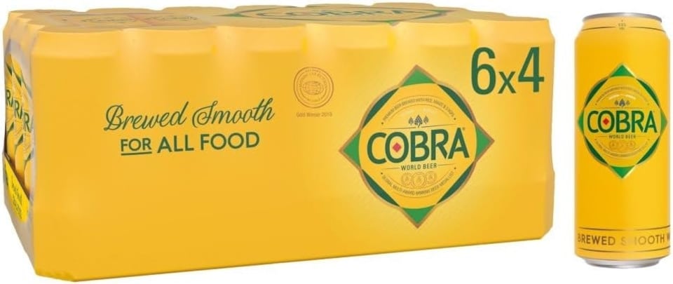 image 1 of Cobra Beer 500ml Case of 24 x 500ml Cans