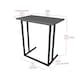 image 5 of Wood Laptop Table, Home Office Portable Computer Stand C-Shape With Metal Legs | Black | Black Marble