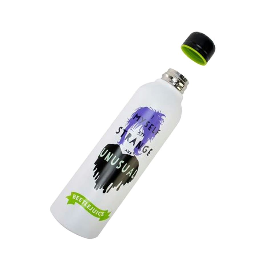 image 1 of Beetlejuice I Myself Am Strange And Unusual 700ml Water Bottle - Multicoloured - One Size