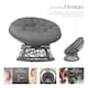 image 3 of Garden Chair Gargano - rotatable, resilient polyrattan, comfortable round cushion, Grey