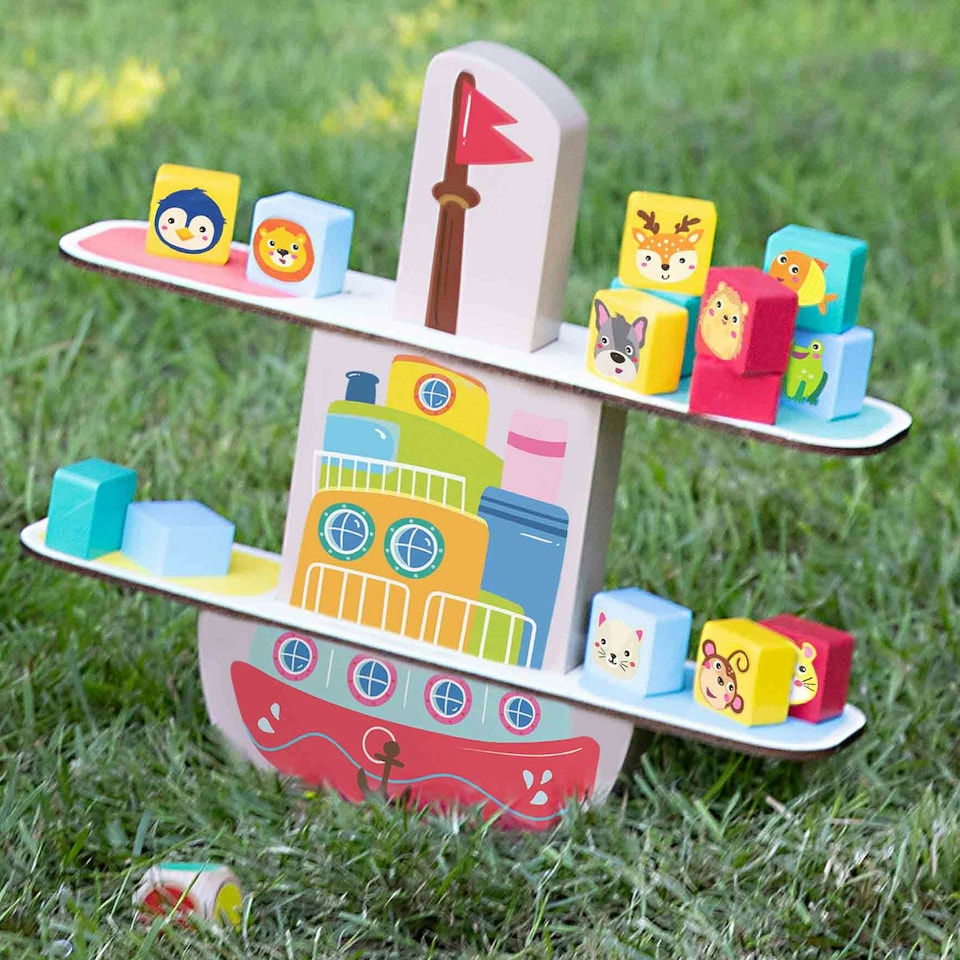 image 1 of SES Creative Wooden Balance Boat