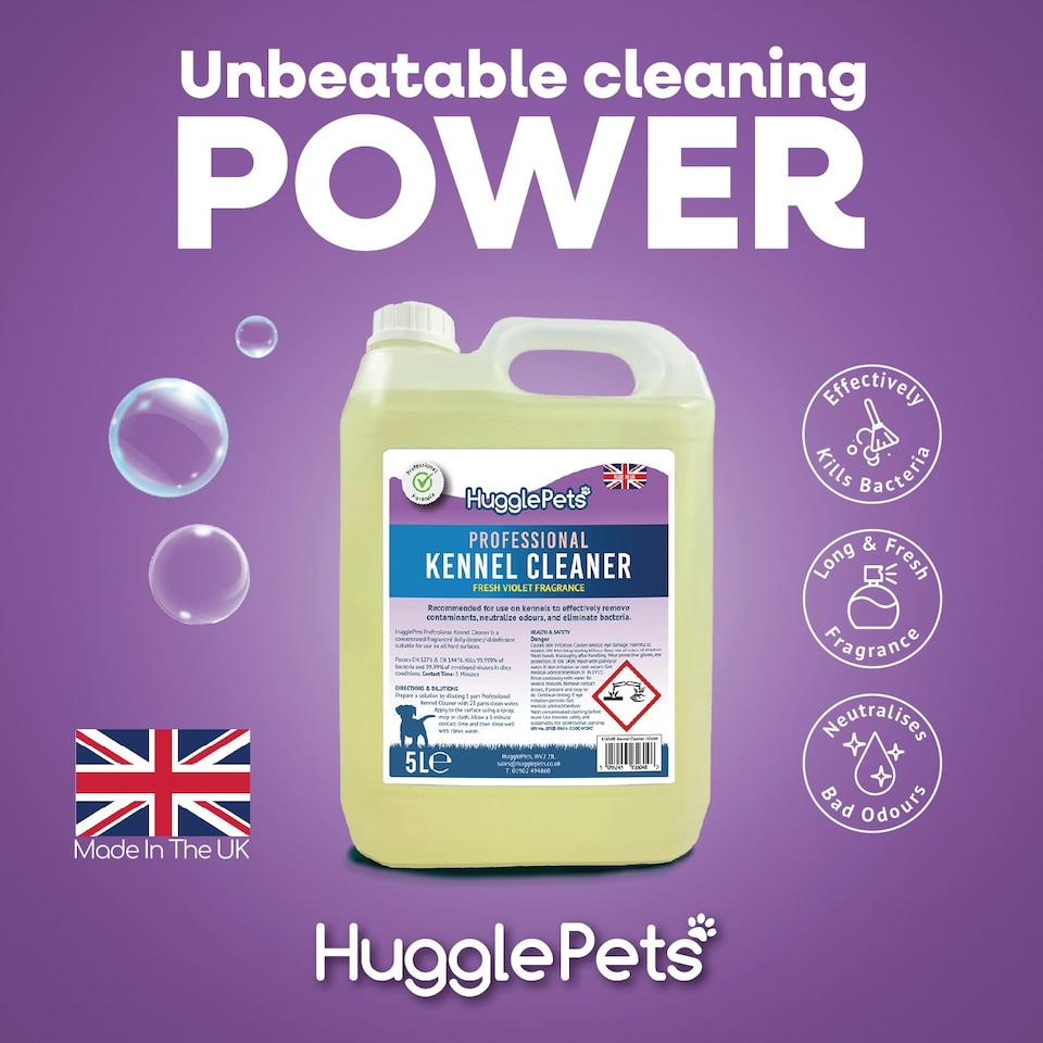 image 1 of HugglePets Professional Kennel Cleaner 5L - Violet