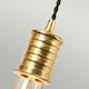image 3 of Douille 1 Light Indoor Wall Light Black, Polished Brass, E27