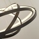 image 6 of Gunnar 4 Band Black LED Ceiling Pendant