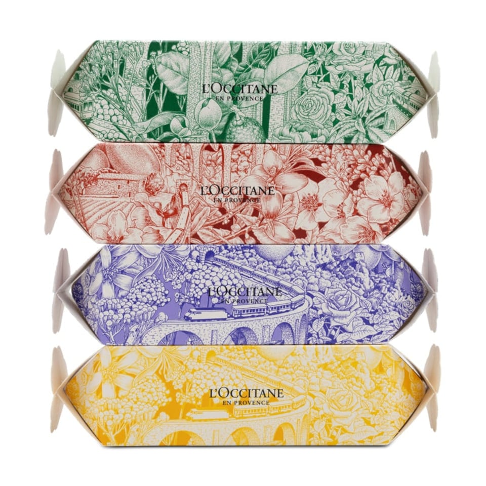 image 1 of L'Occitane Surprise Firecrackers Shower Gels & Hand Creams Gift Set