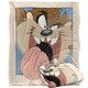 image 1 of Looney Tunes Framed Taz Blanket - Multicoloured - One Size