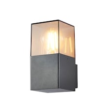 BHS Rome Outdoor Wall Light, Dark Grey | Grey | Dark Grey | 1