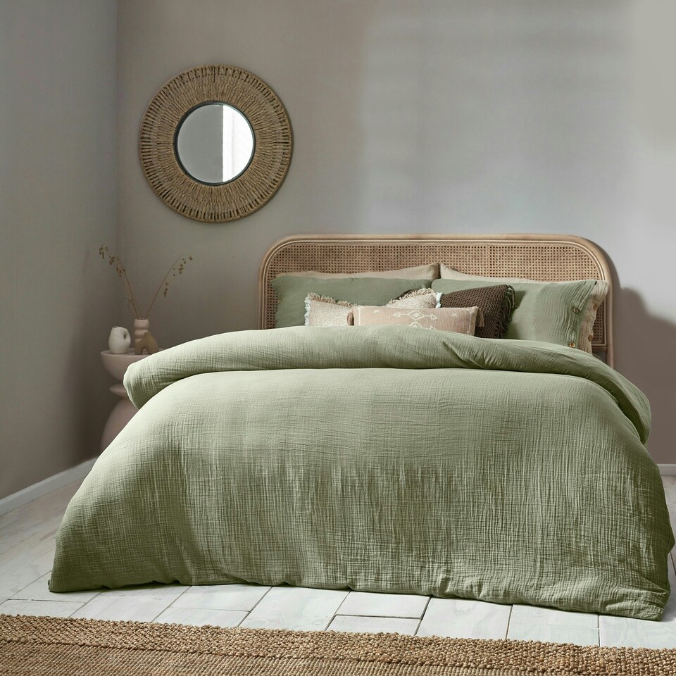 image 1 of Yard Lark Muslin Cotton Single Duvet Cover Set