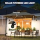 image 8 of Outsunny 3.5m Aluminium Cantilever Parasol w/ LED Lights Crank Tilt UV50+ Khaki Black | Black