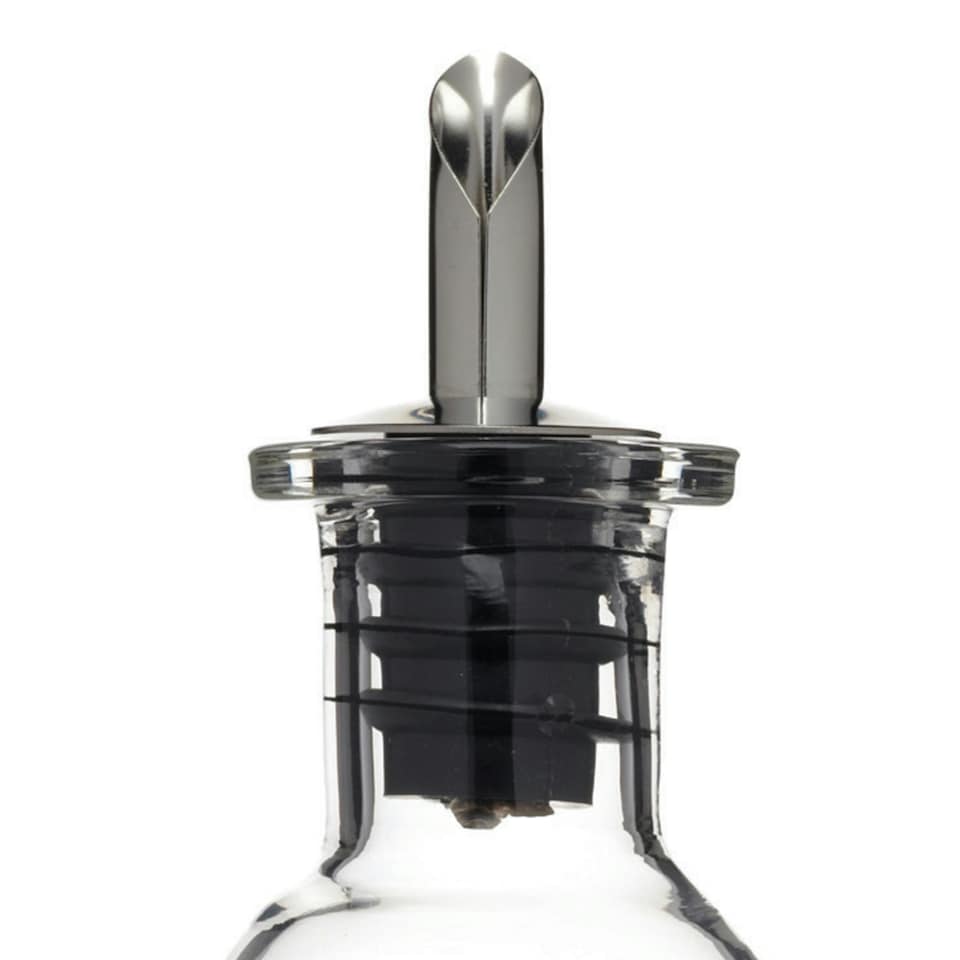image 1 of KitchenCraft Oil Bottle Clear Glass Bellied 400ml