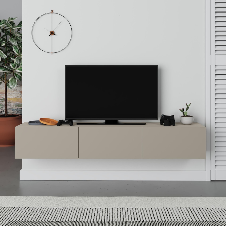 image 1 of Decortie Francy TV Stand 180x32x30cm Sandstone
