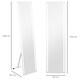 image 7 of HOMCOM Full Size Body LED Mirror, Dimmable Lighted Mirror for Bedroom