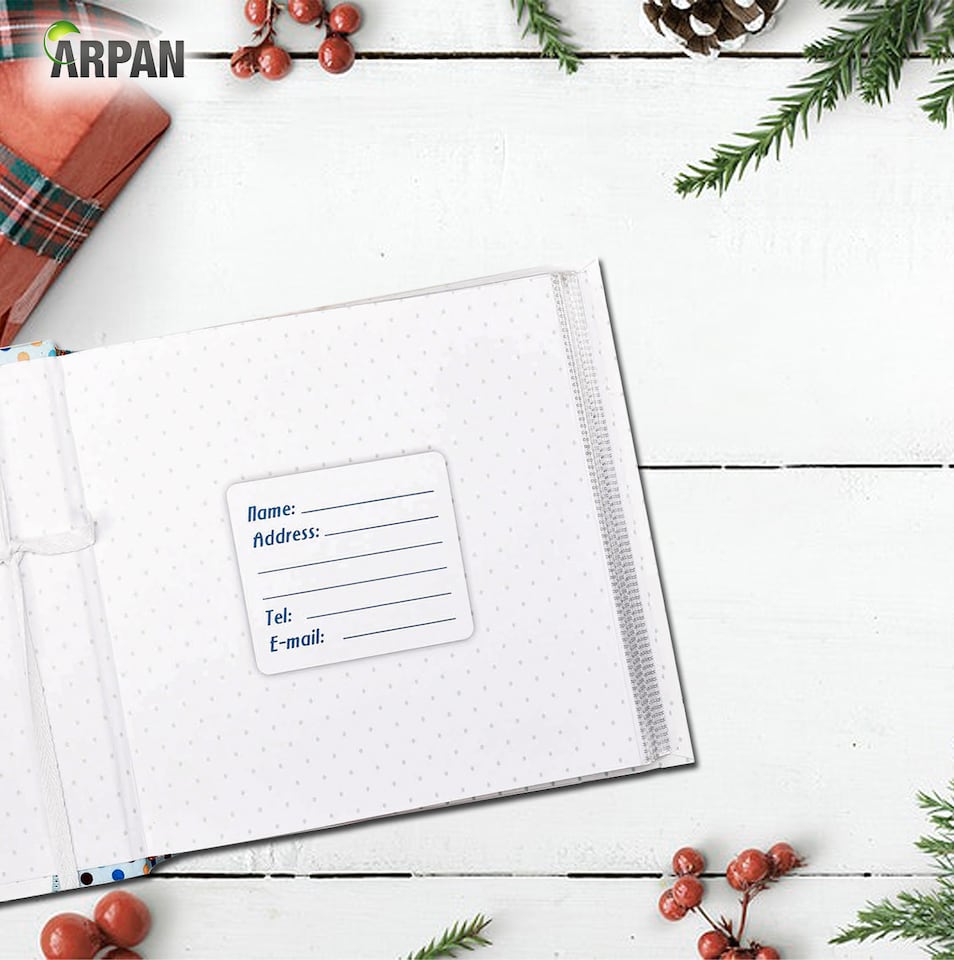 image 1 of ARPAN Slip In Memo Baby Photo Album – Holds 200 Photos 4x6" (10x15cm) – Jungle Animals Design with Index Pages & CD/DVD Pocket