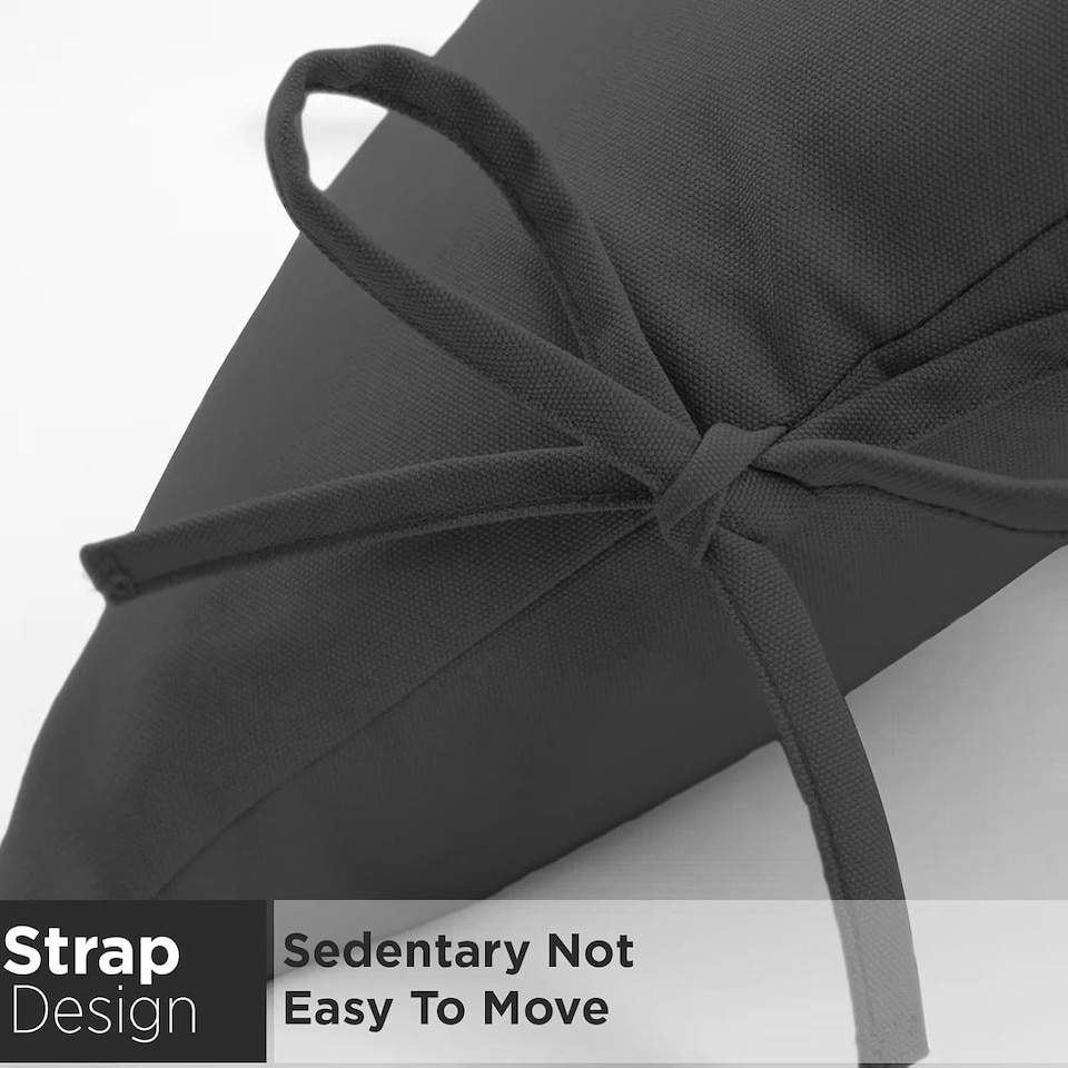 image 1 of Black Replacement Cushion For Swing Egg Chair, 5 Pieces Water-Resistant Hanging Basket Swing Chair Cushion