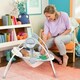 image 3 of Bright Starts Whimsical Wild Portable Compact Automatic Baby Swing with Music Newborn+