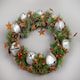 image 3 of 25cm Bells Stars and Pine Green Christmas Wreath