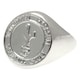 image 1 of Tottenham Hotspur FC Silver Plated Crest Ring - Silver - Small