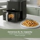 image 3 of Digital Hot Air Fryer XL, 5L Large Capacity Oil Free Cooker with Viewing Window, 8 Cooking Presets, 60 Minute Timer and Touch Screen Control - Black