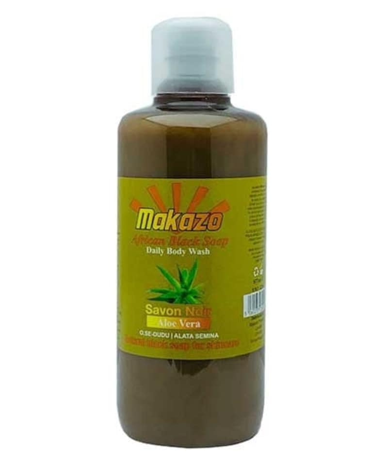 Makazo  Aloe Vera Natural Black Soap 977ml