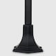 image 2 of ValueLights Modern Black Outdoor Garden IP44 Rated Wired Bollard Lamp Post Light