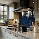 image 2 of Night Winter Landscape Dining Splash Back | White
