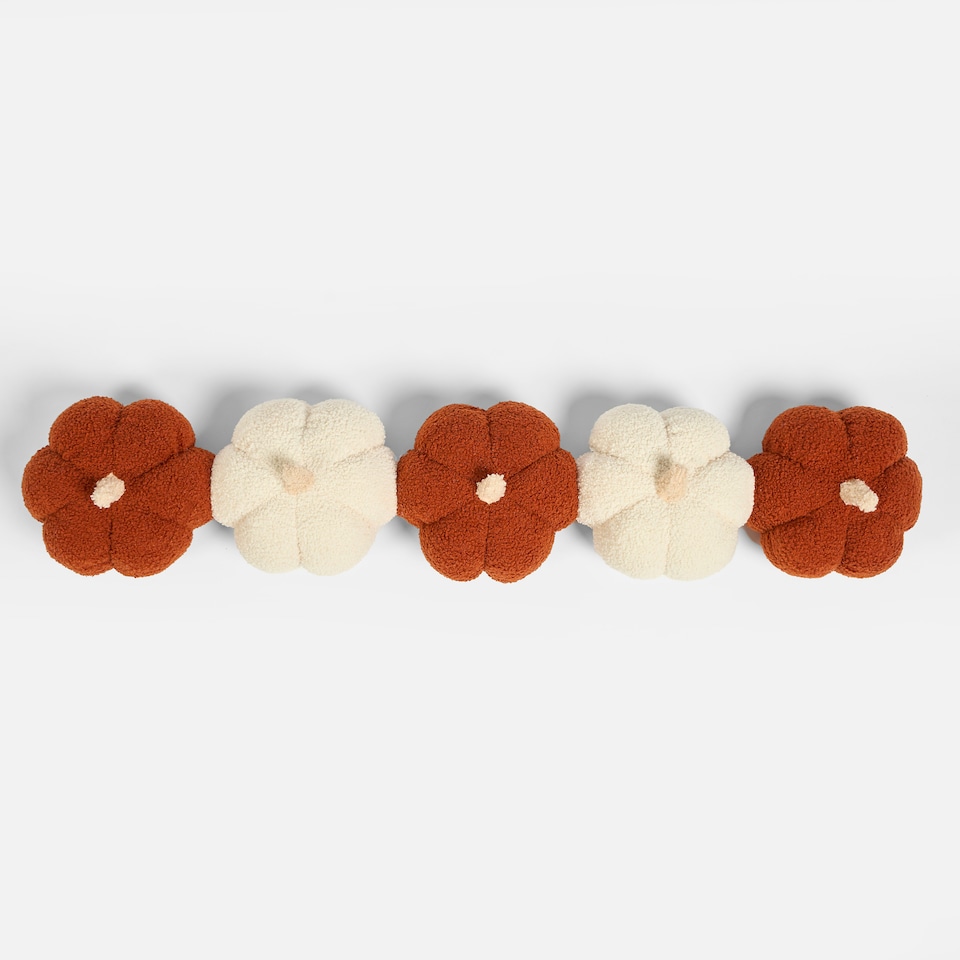 image 1 of OHS Pumpkin Halloween Autumn Fall Decor Draft Door Guard Stop Soft Plump Plush Draught Excluder