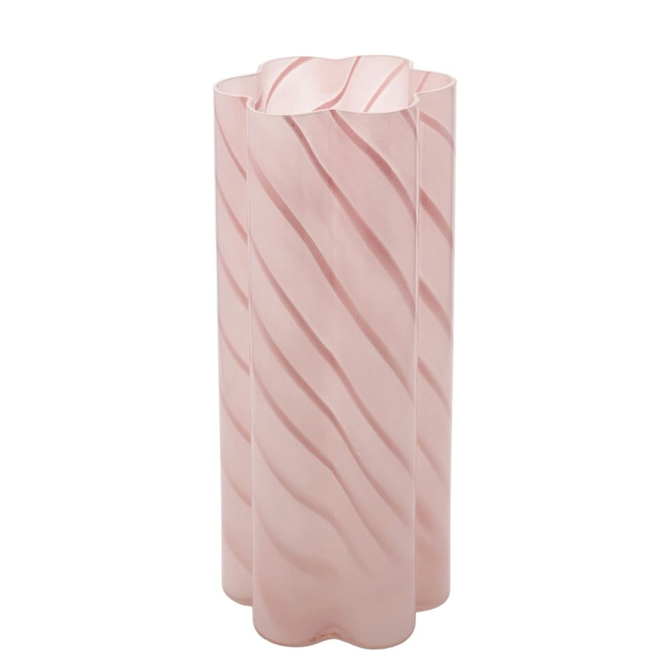 image 1 of Hestia Pink Swirl Vase