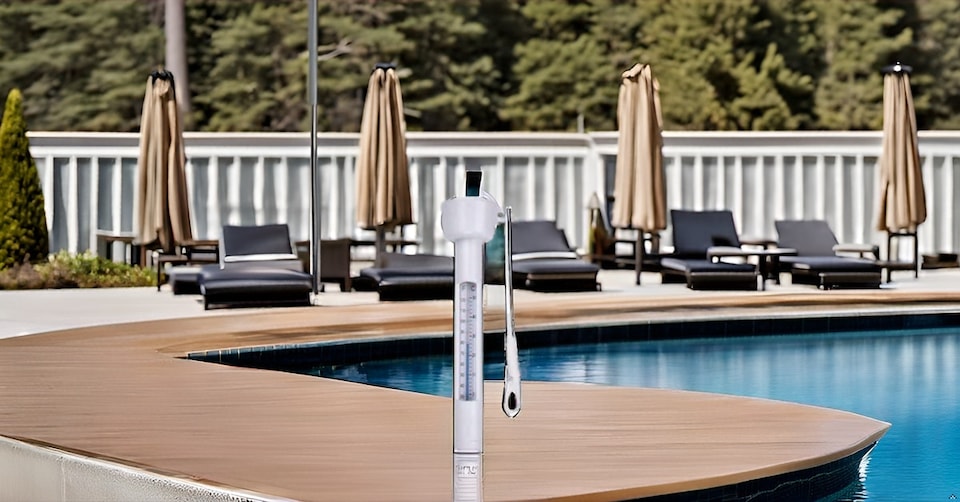 image 1 of Deep Blue Pro Round swimming Pool hot tub Thermometer floating temperature guage