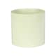 image 1 of Matte Cream Ceramic Indoor Plant Pot, Cachepot - H17 x W17.5cm Cream