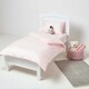 image 4 of Homescapes Pink Cotton Stripe Kids Pillowcases 40 x 60 cm 330 Thread Count - 2 Pack Pink