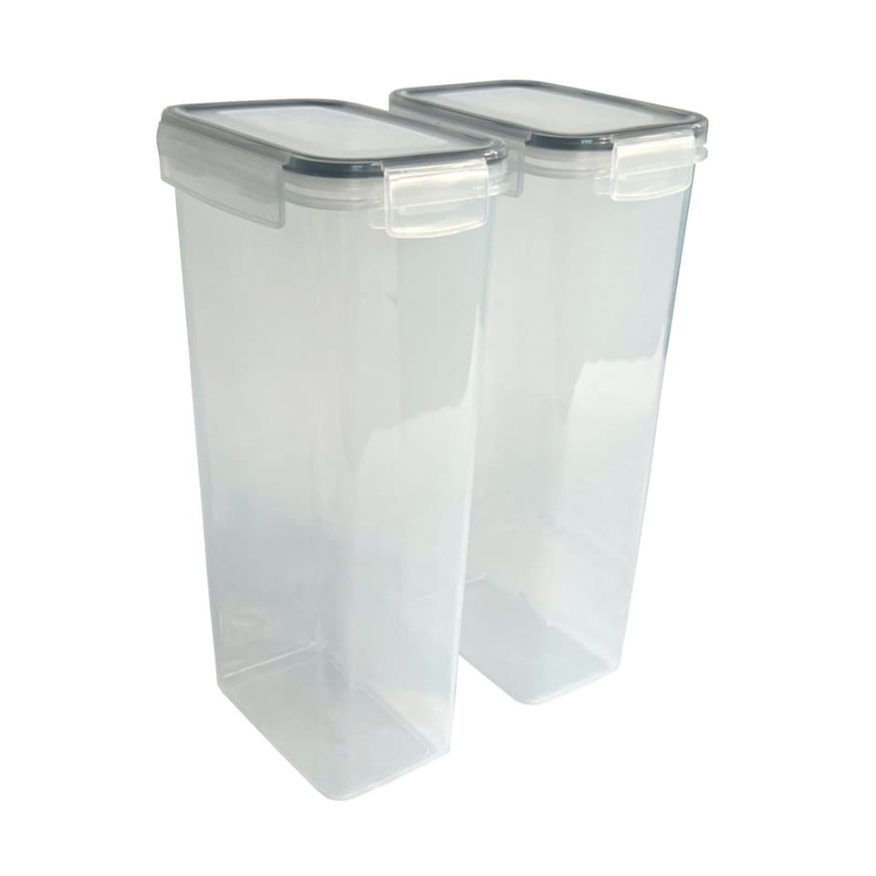 image 1 of 14pc Airtight Reusable Plastic Kitchen Food Storage Container Organiser Set