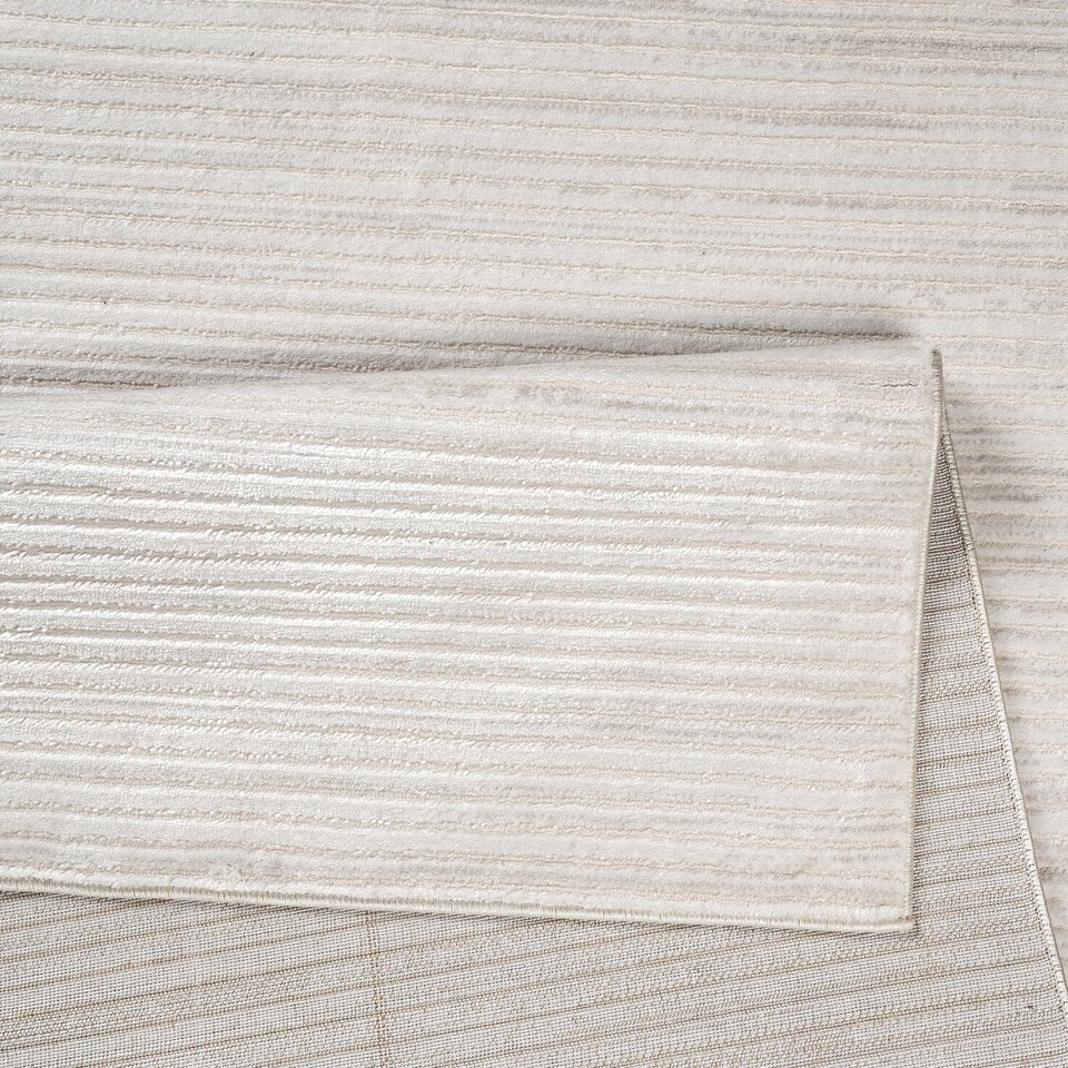 image 1 of RUGLENZA HOME - INTERNO AREA RUG - 12 MM - CREAM LINES - 160 x 230 CM