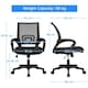 image 3 of Yaheetech Set of 2 Adjustable Computer Chair w/ Lumbar Support Black | Black